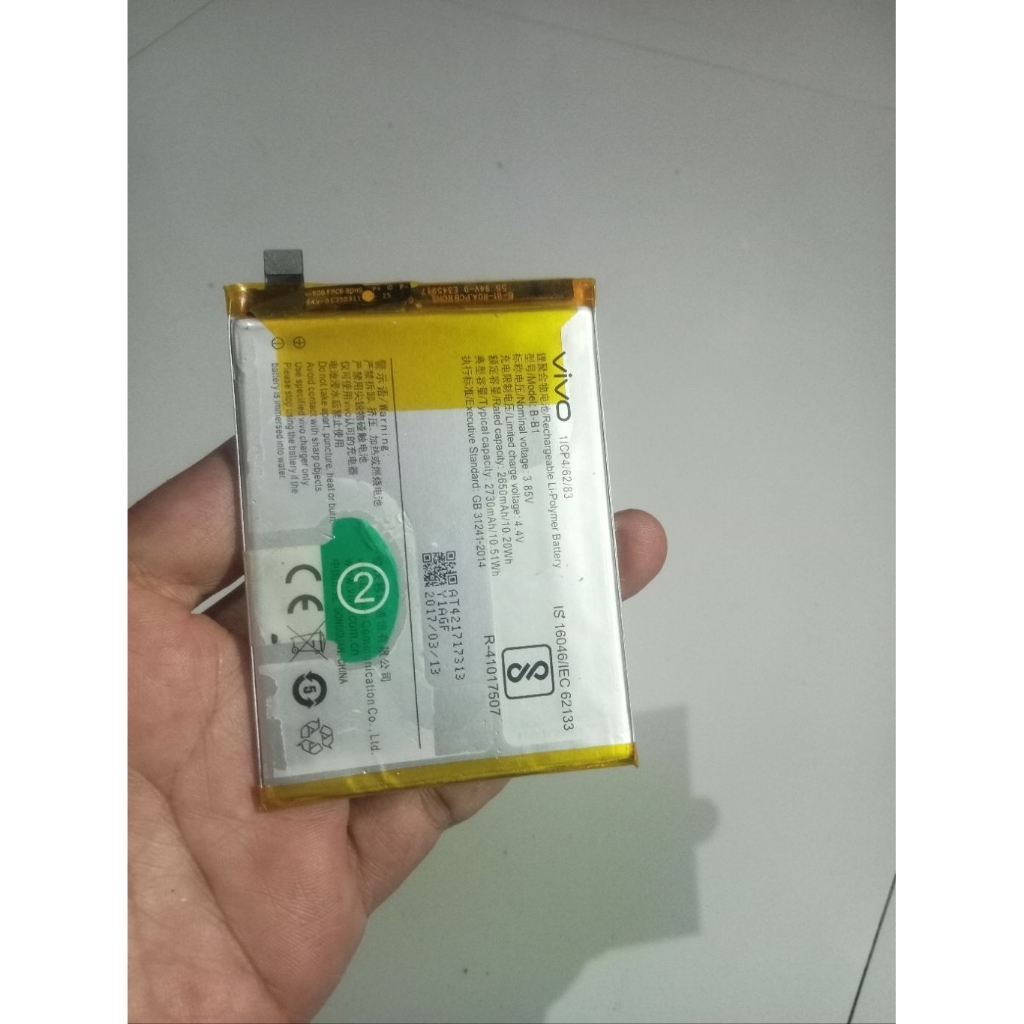 Baterai Vivo Y55 Y55S B-B1 Ori Copotan