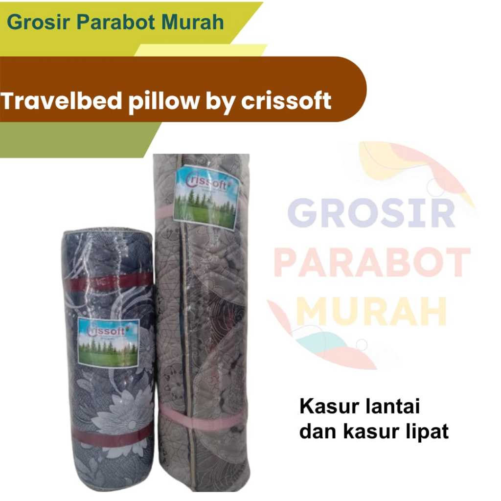 Crissoft Kasur Lantai/lipat (Rollbed) Ukuran 90x200x4 Ukuran 120x200x4 Dilengkapi Tali Pengikat.
