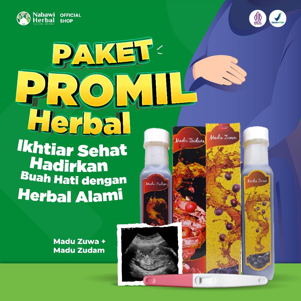 PAKET PROMIL Madu Zuwa dan Madu Zudam Penyubur Kandungan Wanita Pria