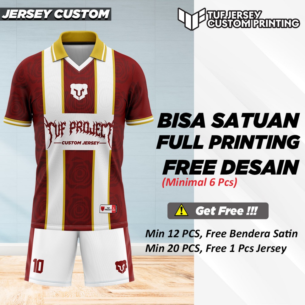 Jersey Retro Vintage Custom Baju Jersey Jarsey Jersy Jersi Lawas Futsal Putsal Sepak Bola Sepeda Bad