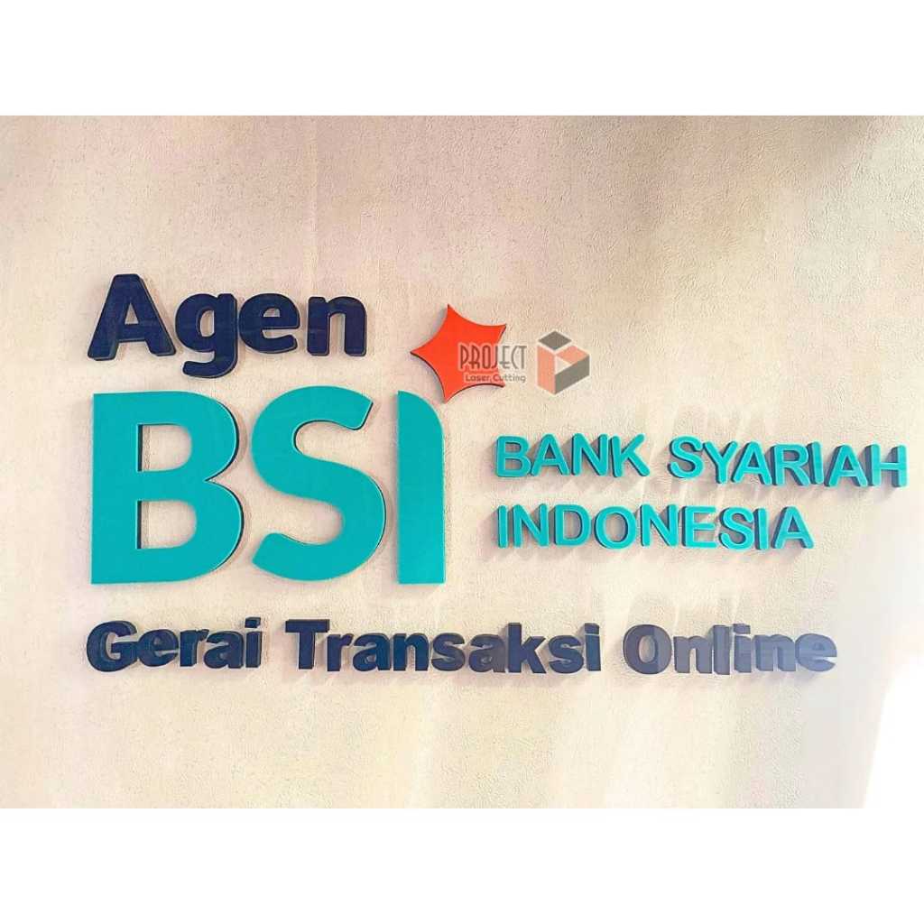 Agen BSI Bank Syariah Indonesia Gerai Transaksi Online / Akrilik Agen BSI Bank Syariah Indonesia Ger