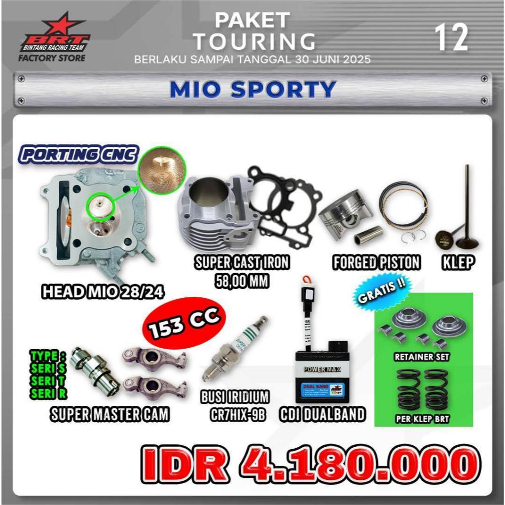 PROMO PAKET TOURING BRT / MIO SPORTY / HEAD MIO 28/24 BRT / SUPER CAST IRON BLOK / FORGED PISTON / K