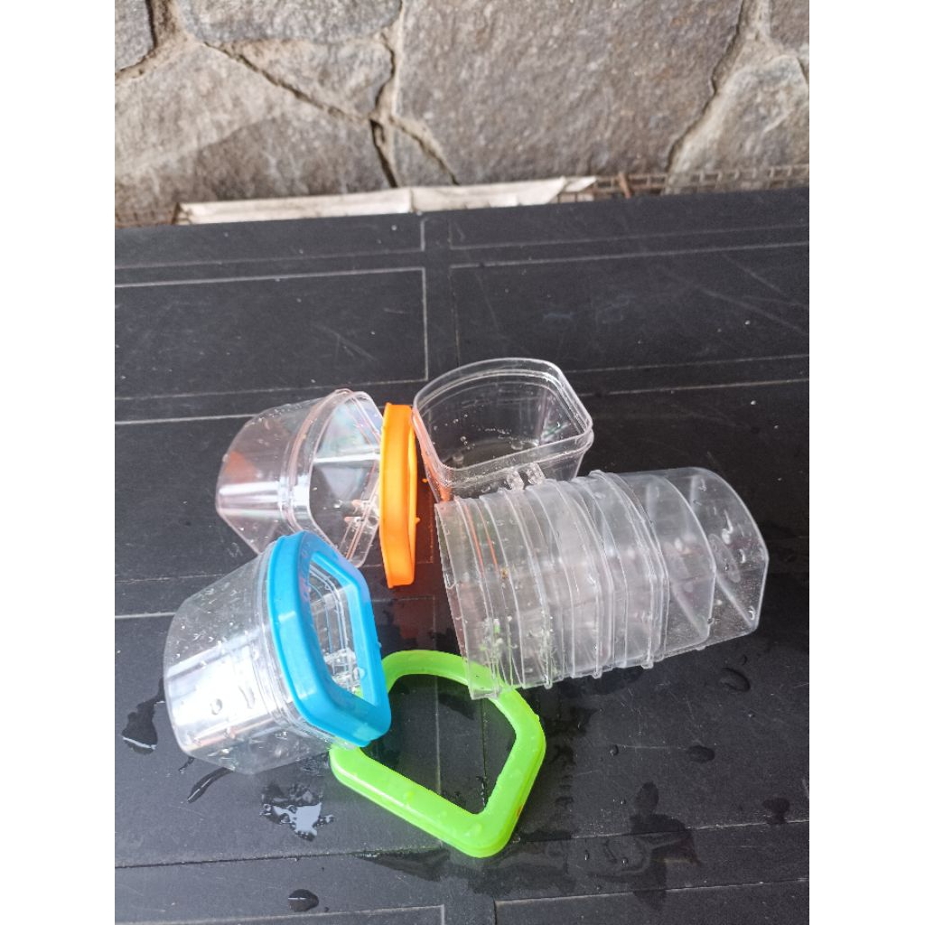 Cepuk A1 cepuk burung cangkir tempat wadah pakan burung 1 dus isi 140 pcs