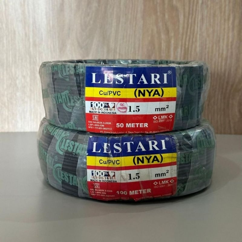 KABEL TUNGGAL KAWAT NYA 1.5 50M LESTARI