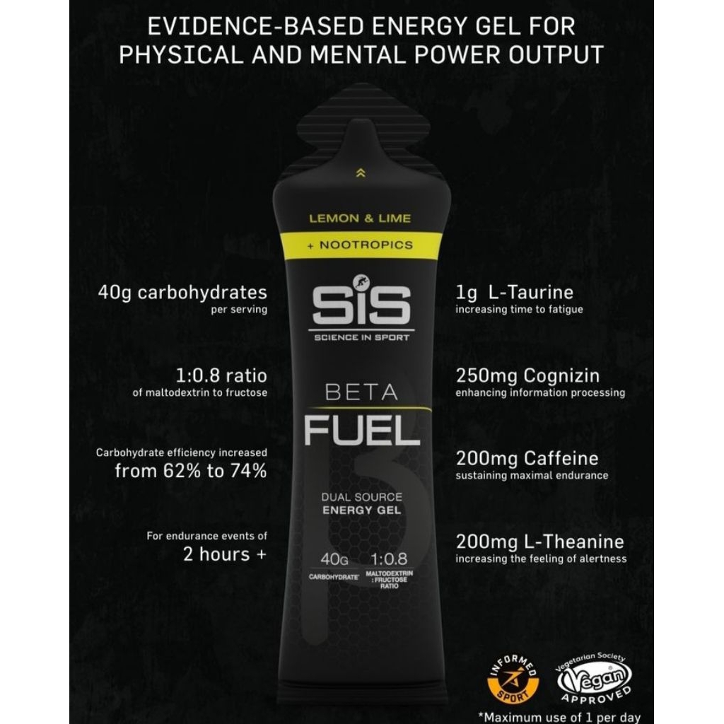 SiS Beta Fuel Energy Gel Nootropics 1pc