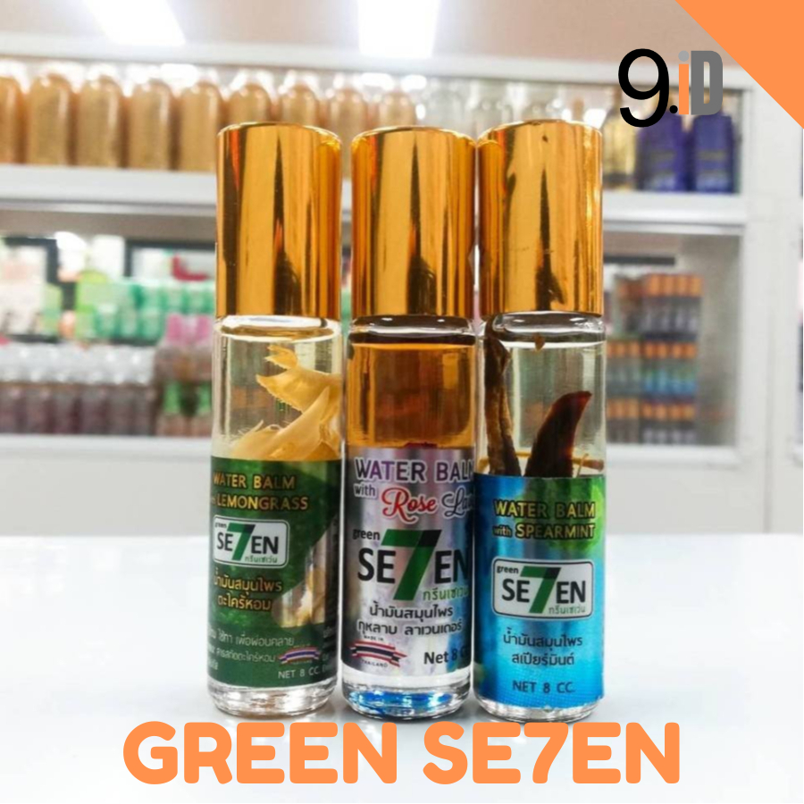 Minyak Angin Thailand/Green Seven Lavender/Spearmint/Siam Signature/GREEN SE7EN OIL Ori Thai/Green7