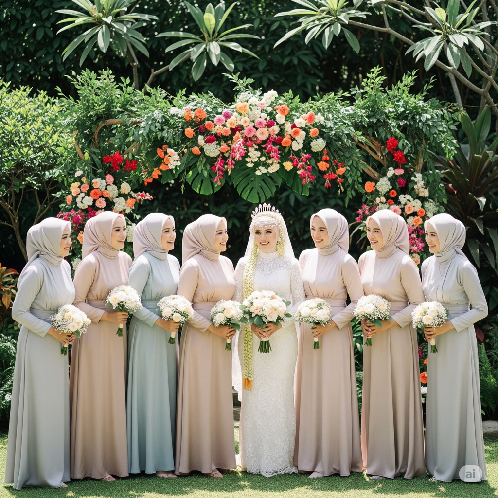 Satin Maxmara Satin Adem Satin Furing Satin Bridesmaid