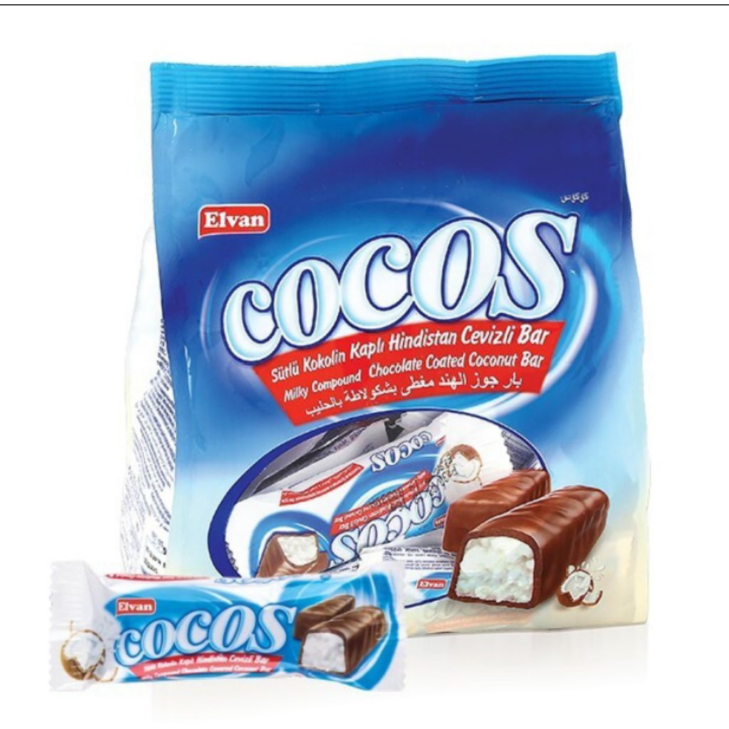 

coklat arab coklat turki coklat kelapa elvan cocos per pak 300g