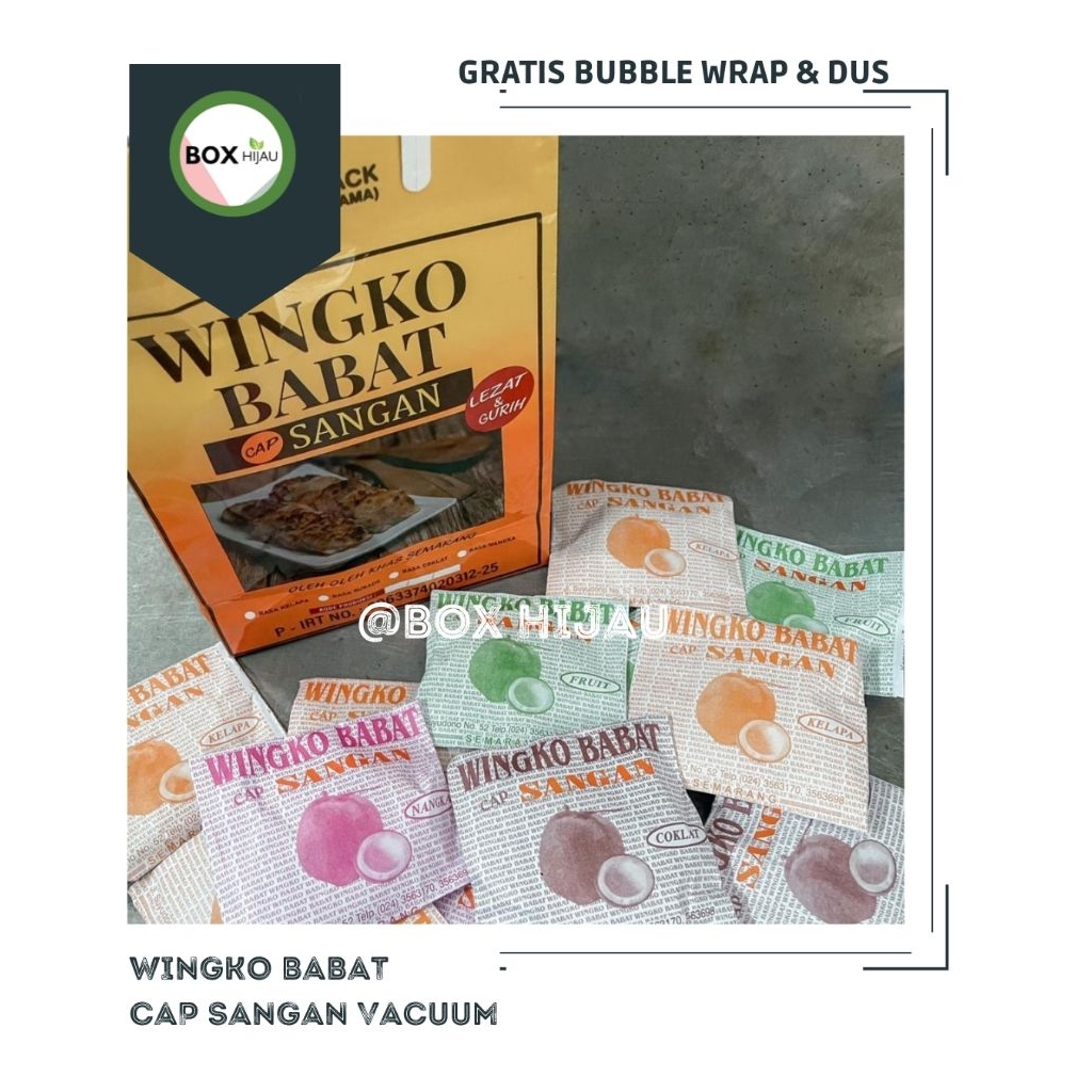 

Wingko Cap Sangan Makanan Oleh-oleh Semarang Box Hijau