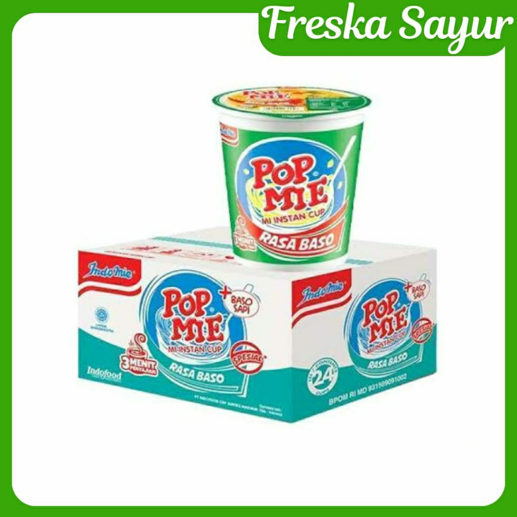 

Pop Mie Mi Instan Cup Rasa Baso 1 Dus