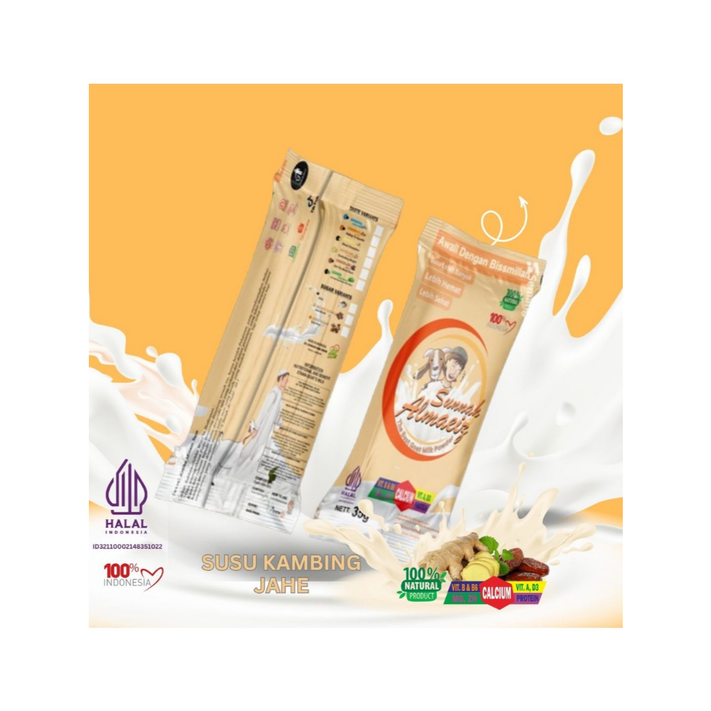 

Ginger Goat’s Milk 35gr– Susu Kambing dengan Jahe Alami