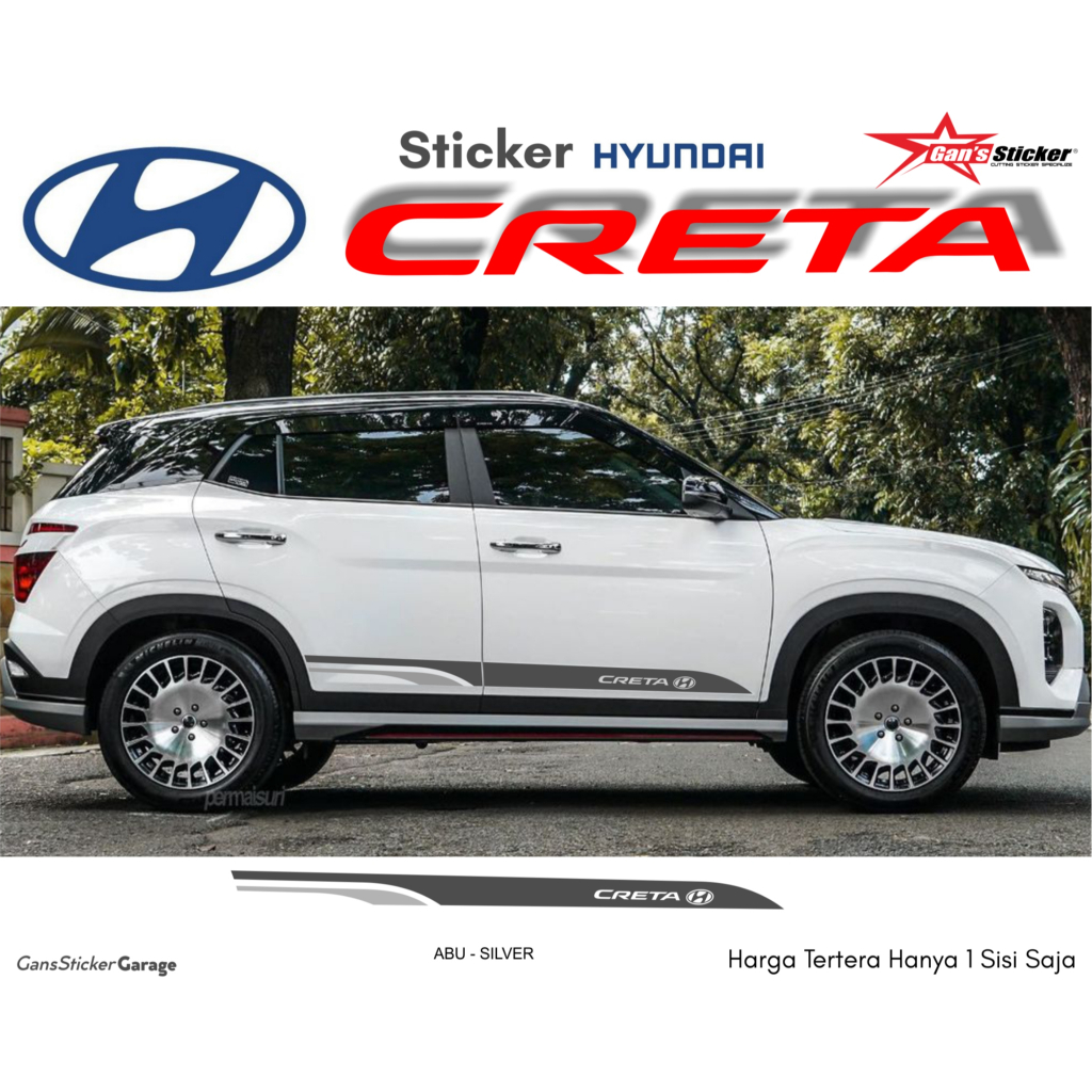 Sticker Pintu Hyundai Creta Aksesoris Mobil Hyundai Creta