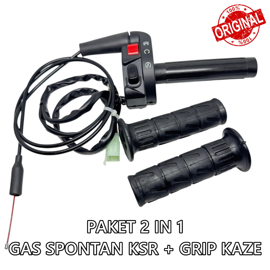 ( COD ) GAS SPONTAN GAS KONTAN KSR+GRIP KAZE+JALU STANG PCX CHROME COCOK UNTUK SEMUA MOTOR mio vario