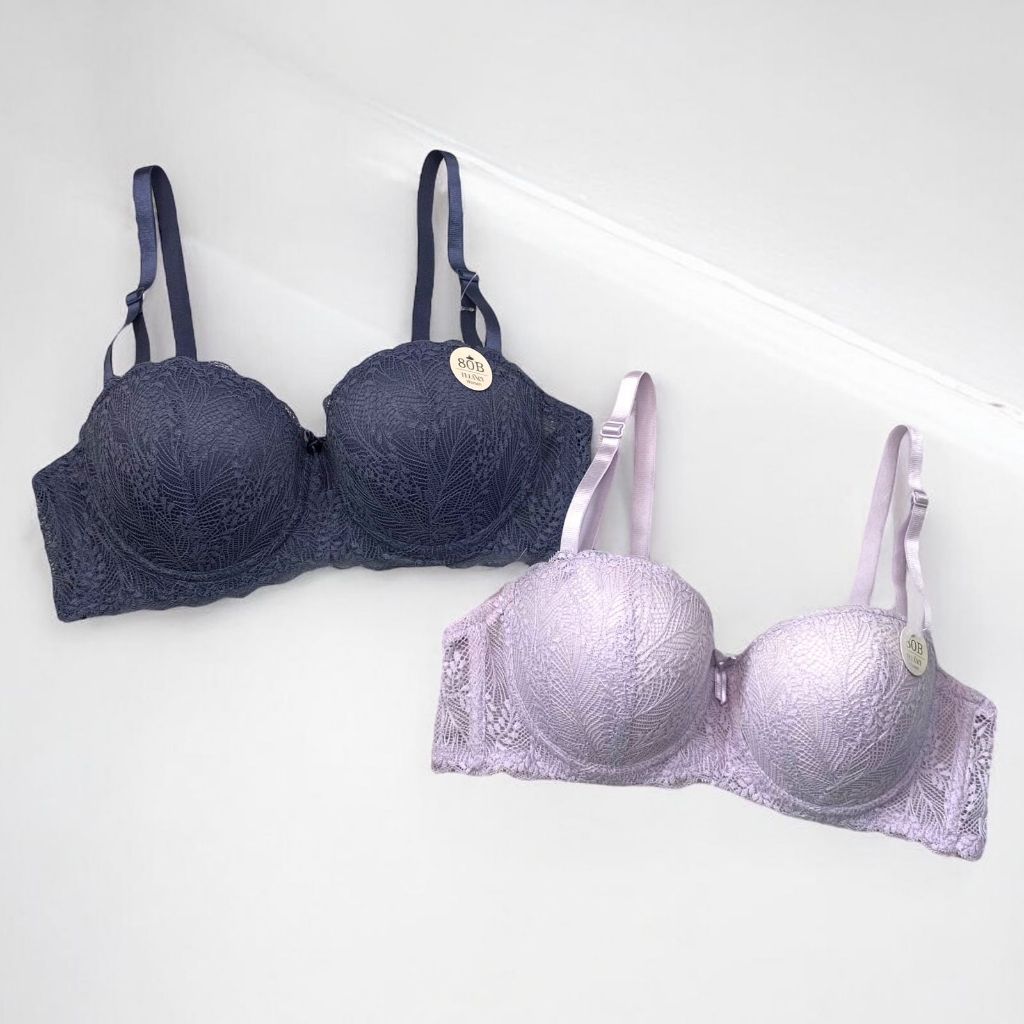 Bra Wanita FELANCY 01310 Berkawat – Cup 1/2 – Model Brokat Mewah - Ukuran 36B 38B