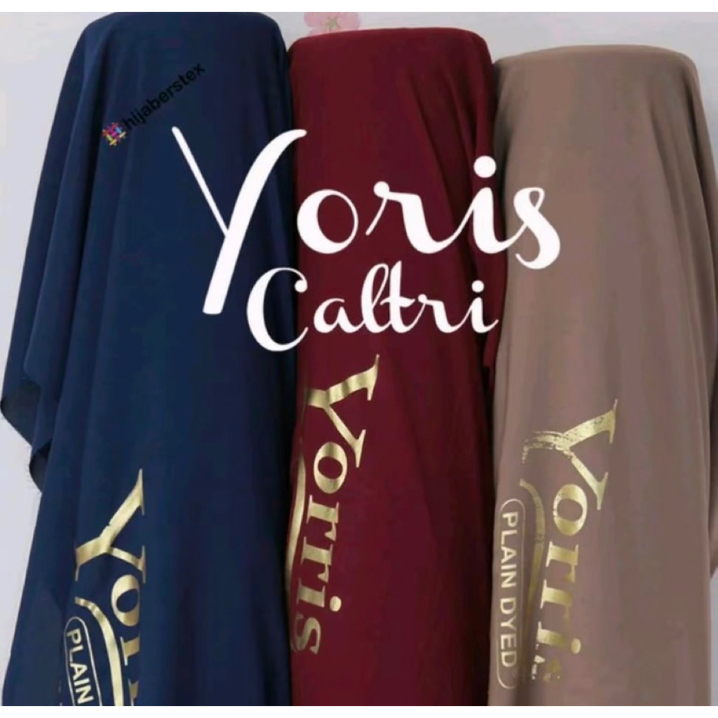 { NEW ARRIVAL } KAIN YORIS CALTRI | YORIS EKSLUSIVE | Bahan gamis, abaya, hijab dll.