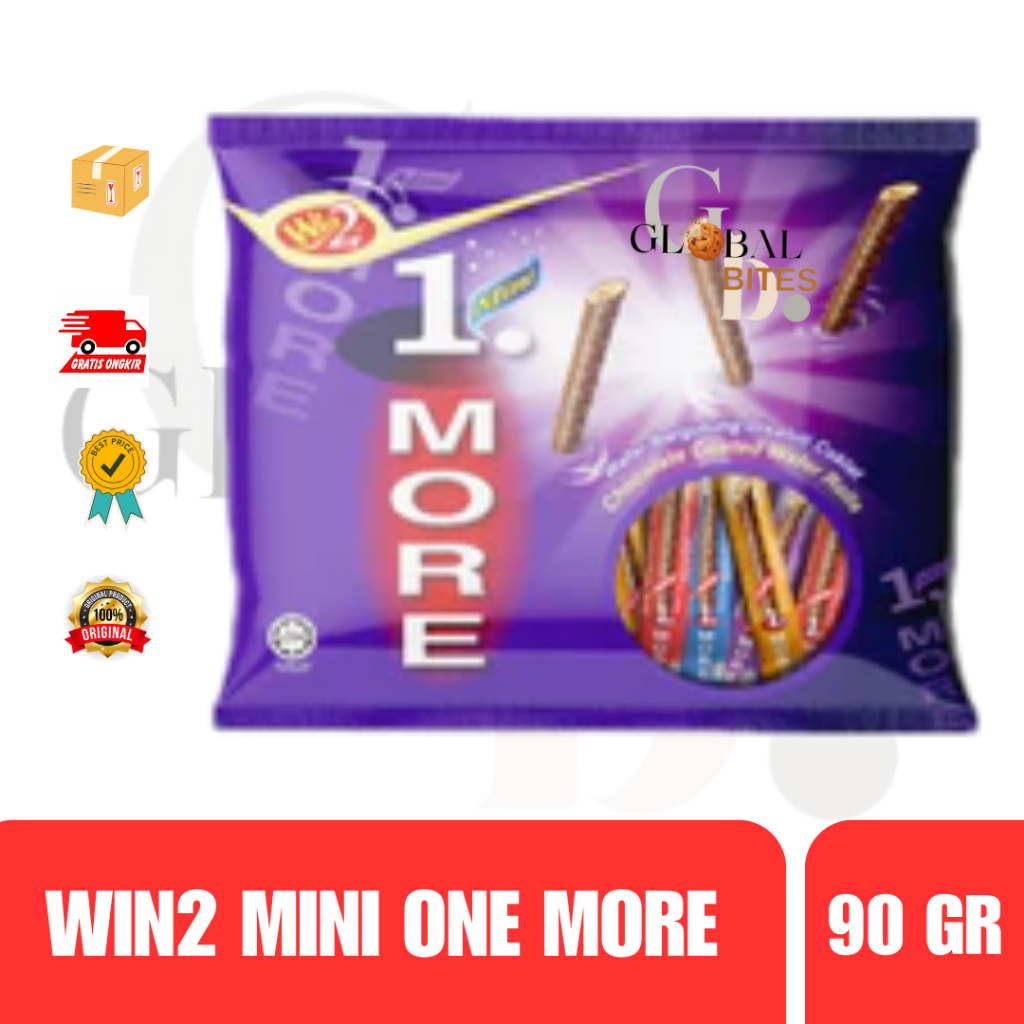 

Win2 Mini One More Wafer Coklat Roll 90gr Chocolate Wafer Roll
