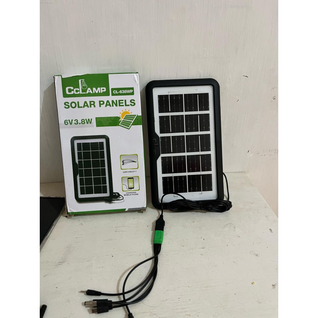 Panel Surya Cas Hp / Solar cell Untuk Pengecasan Hp/senter/powerbank Dll
