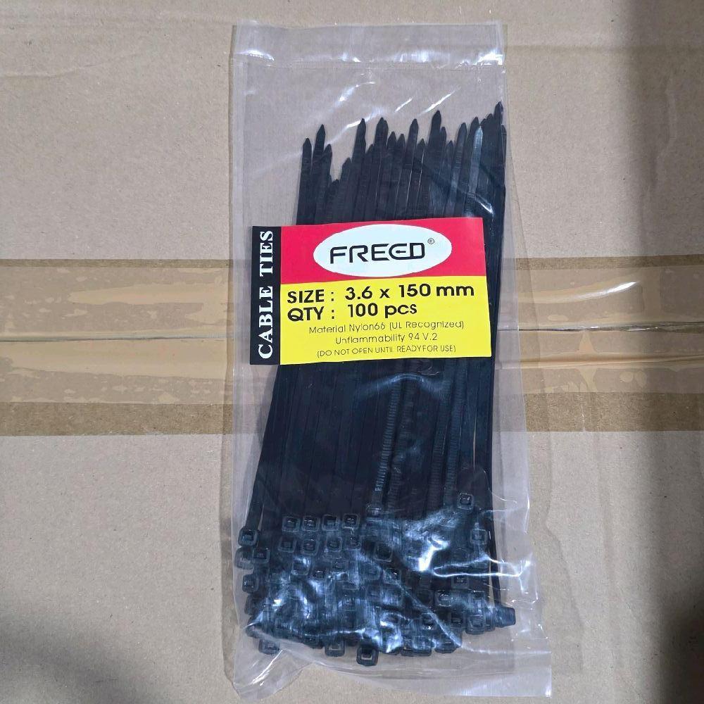 

Kabel Tie 3.6 x 15cm Hitam Cable Ties 1 Pack 100pcs Pengikat 3.6x15cm Serbaguna 3.6mm x 150mm Nylon 66