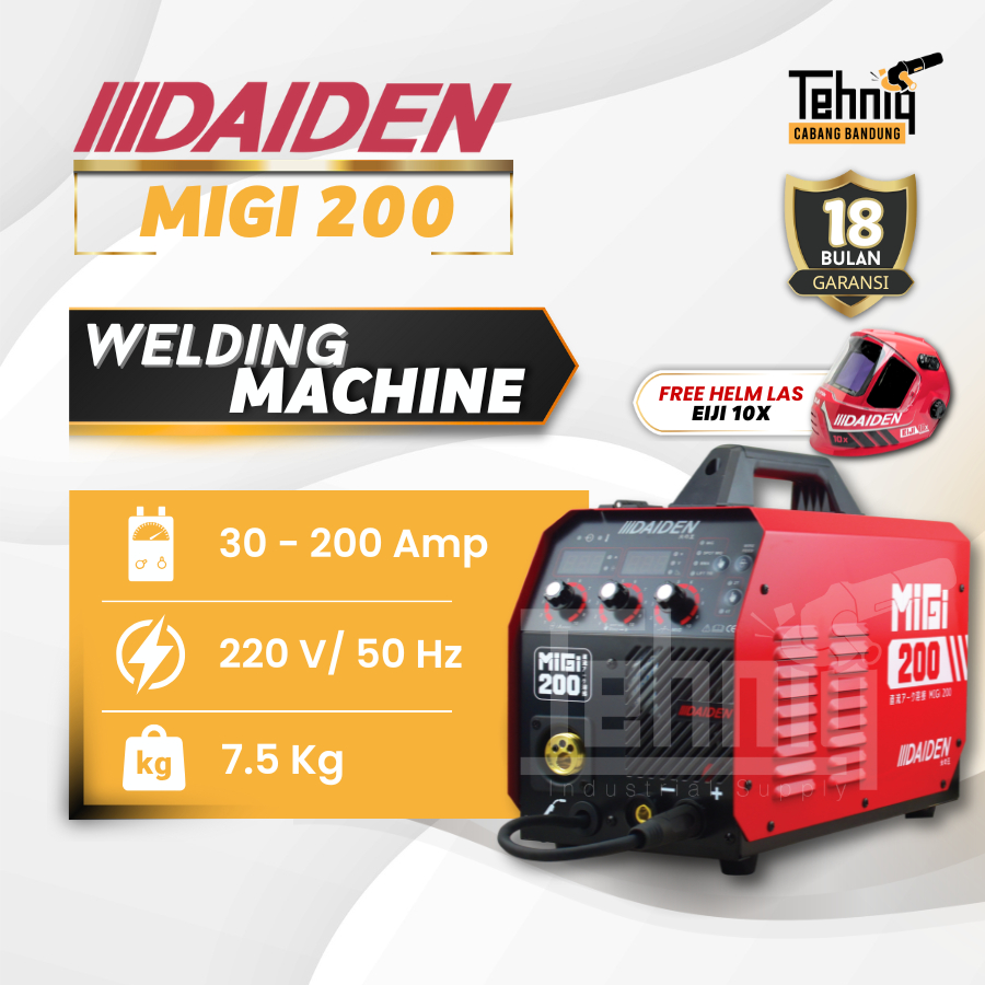 Mesin las Listrik Daiden MIGi 200 Trafo Las