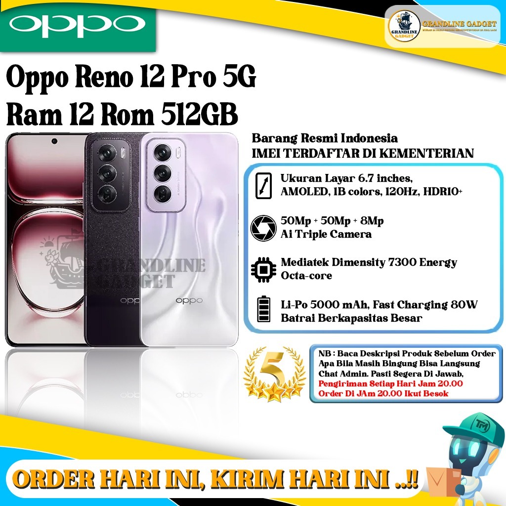0 P P 0 Reno 12 Pro 5G Ram 12 Rom 512GB