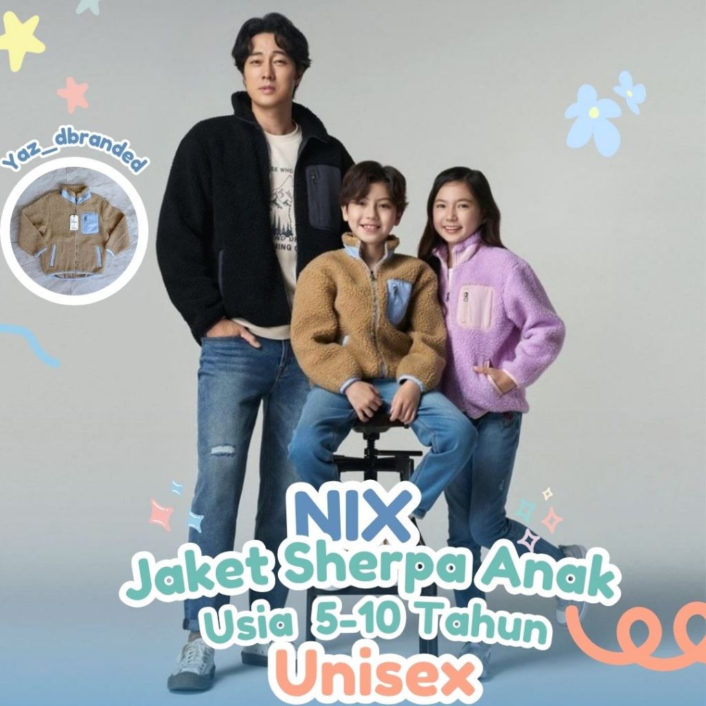 Nix Jaket Sherpa Anak Usia 5-10 Tahun