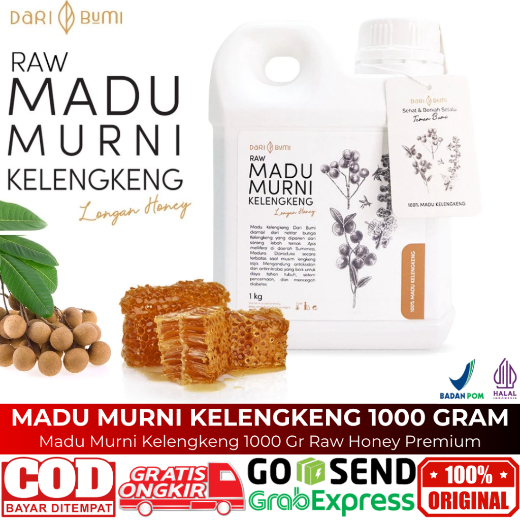 

Madu Murni Kelengkeng 1 Kg Raw Honey Asli Dari Bumi