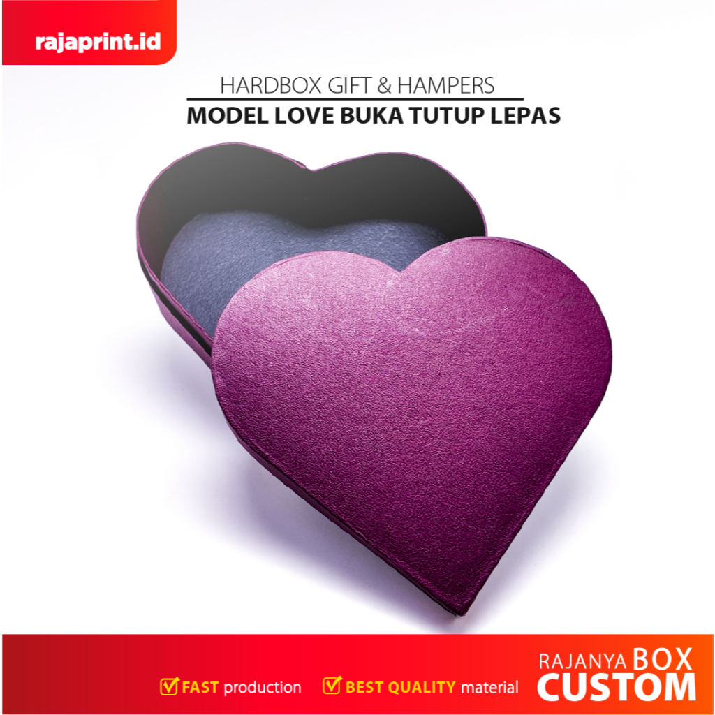 

Box Kado Bentuk Hati / Hardbox Bentuk Love / Hardbox Custom Nama