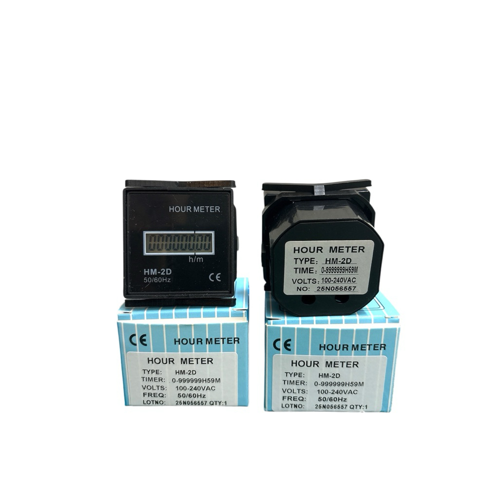 Hour meter HM-2R 100-240vac (no reset)