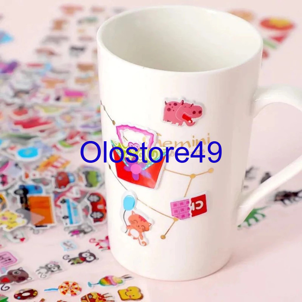 

OLO STIKER 3D ANAK KARAKTER/STICKER TIMBUL / Sticker Waterproof Hologram Kartun Karakter Korea Anti Air