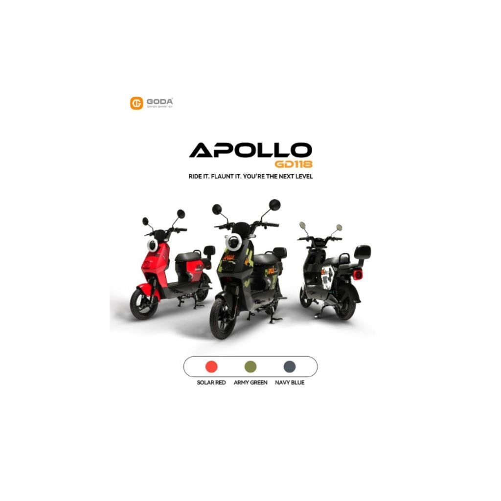 NEW SEPEDA LISTRIK GODA 118 APOLLO