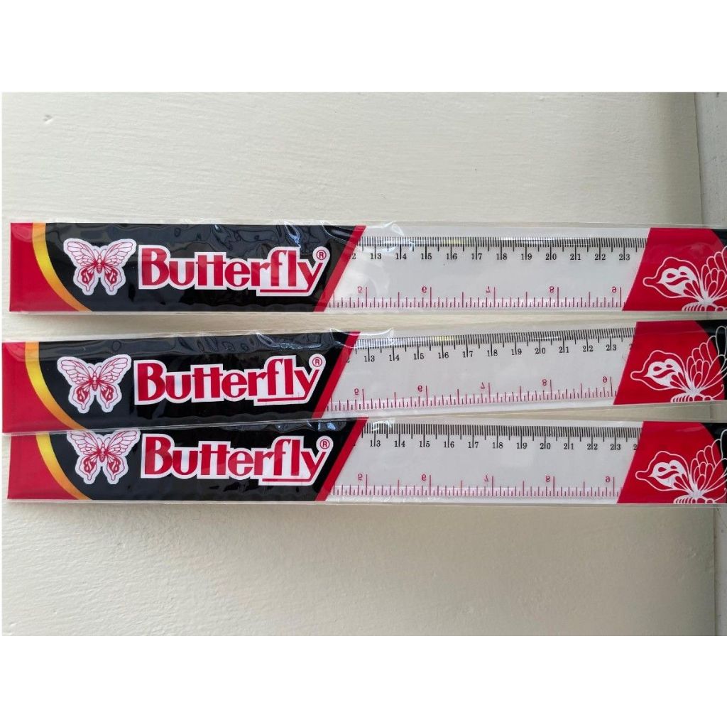

Butterfly Penggaris Mika 30 cm Penggaris Bening Mika