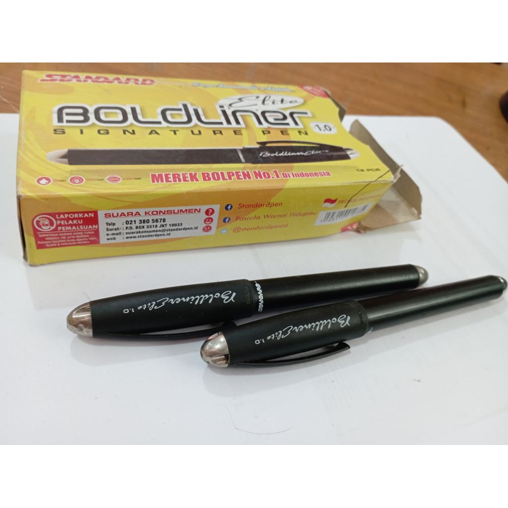 

Pulpen Boldliner 1,0 Signature Pen, Pulpen Tanda tangan, Ballpoint