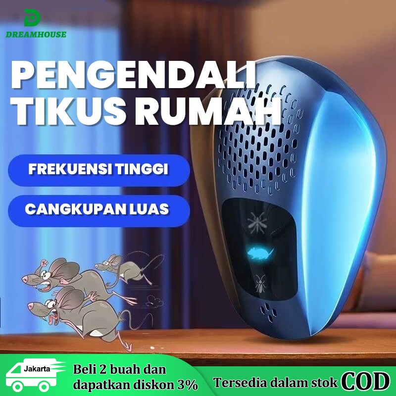 [20000 meter tanpa tikus] Pengusir Tikus Ultrasonik Anti Tikus Pengusir Tikus Ultrasonik Pengusir 4D