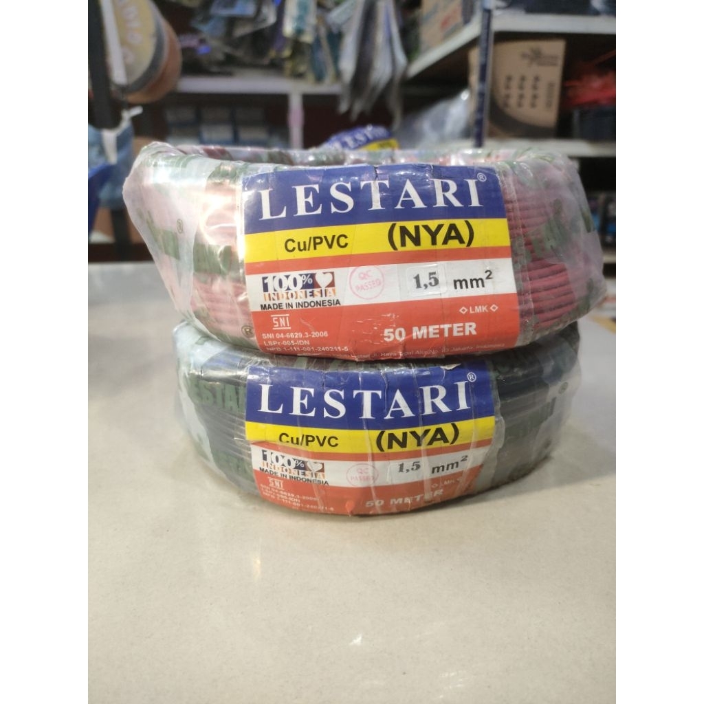 kabel NYA 1,5 Lestari Tembaga murni