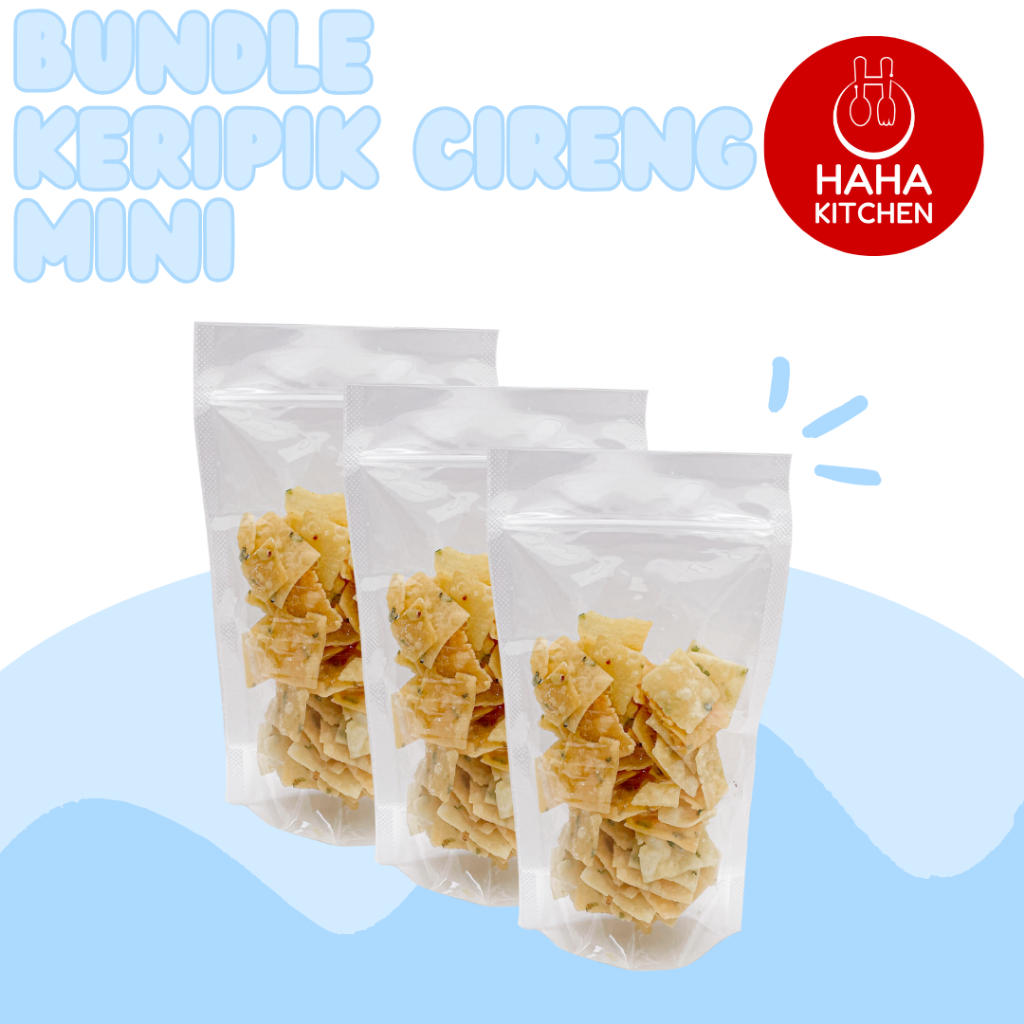 

[BUNDLE MINI]Keripik Cireng Haha Kitchen Cemilan renyah dan gurih kemasan kecil