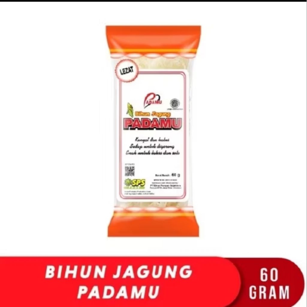 

Bihun Jagung Padamu: Sempurna untuk Bakso, Soto, dan Lebih Banyak Lagi!​. Padamu: Mi Jagung Serbaguna, Cocok untuk Berbagai Resep​. Bihun Jagung Padamu: Tambahan Lezat untuk Sup dan Tumisan. bihun jagung Padamu 60g bihun jagung 60gram