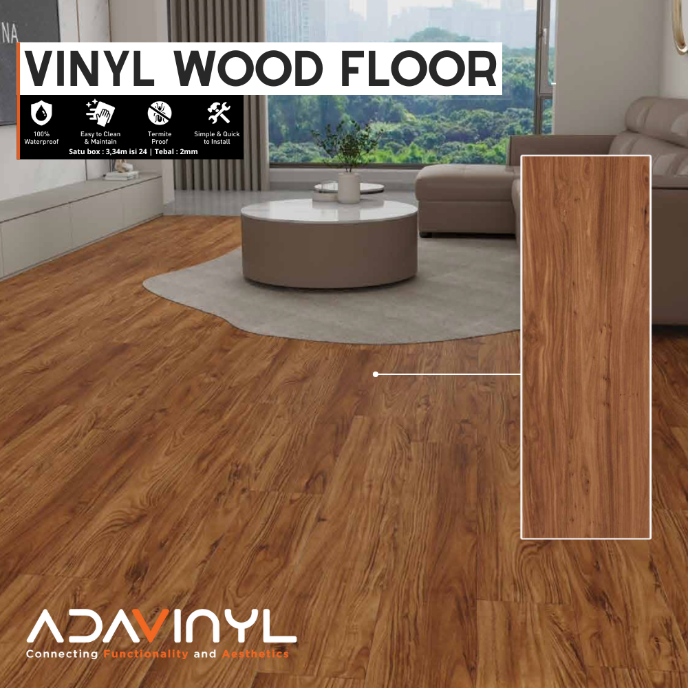 Lantai Vinyl ADAVINYL | SPC | Lantai Motif kayu | Lantai Parket | Lantai SPC | SPC lantai kayu