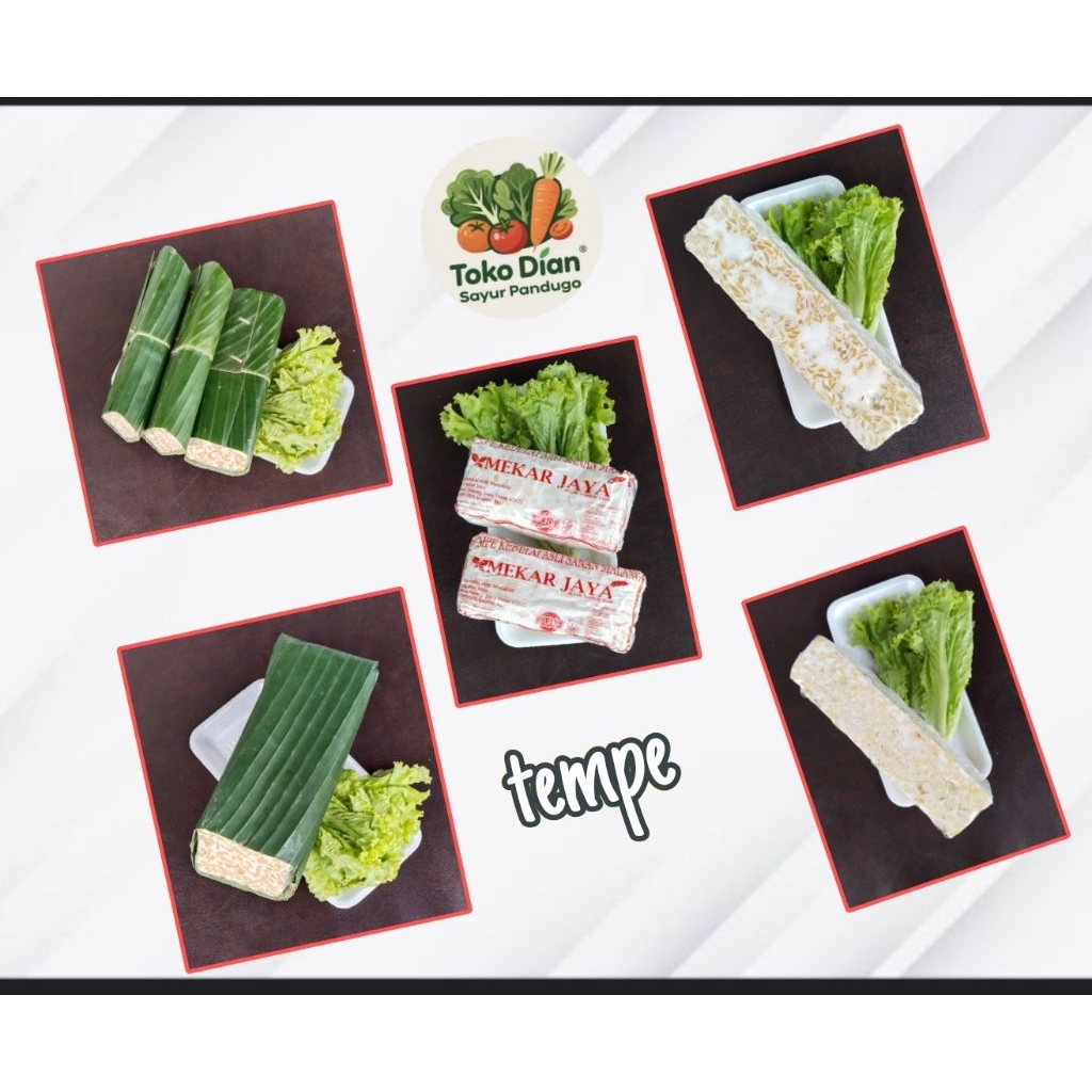 

KIRIM BESOK aneka tempe/ tempe tumpuk/tempe Daun/tempe malang /tempe potong/Diansayurpandugo/