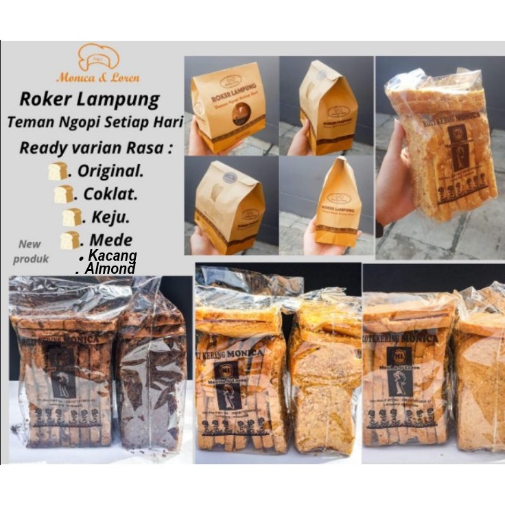 

Roti Kering Lampung Monica Loren | ROKER Lampung Monika | Premium 3 Rasa Komplit Original Keju Cokelat