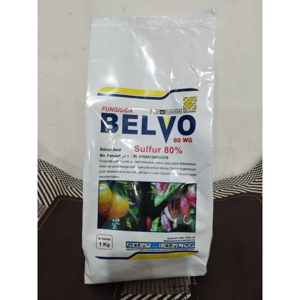 

BELVO 80 WG 1 Kg Fungisida Bahan Aktif Sulfur 80 %