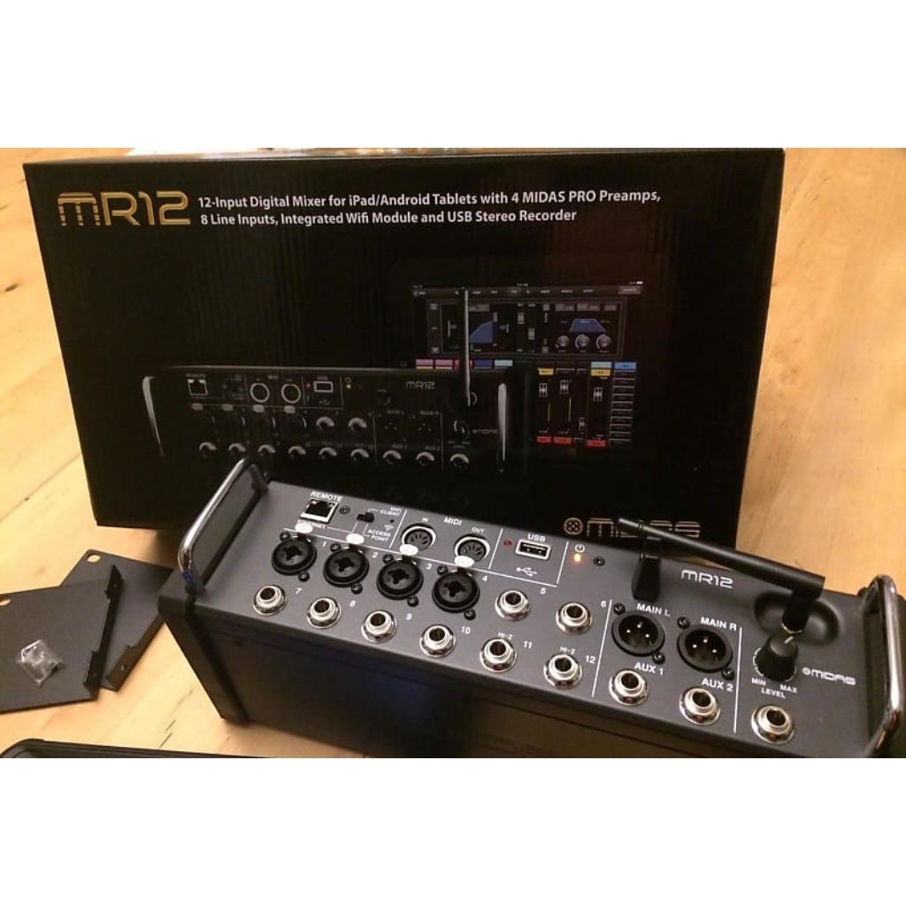 MIDAS MR12 AUDIO MIXER DIGITAL MIDAS 12 CHANNEL