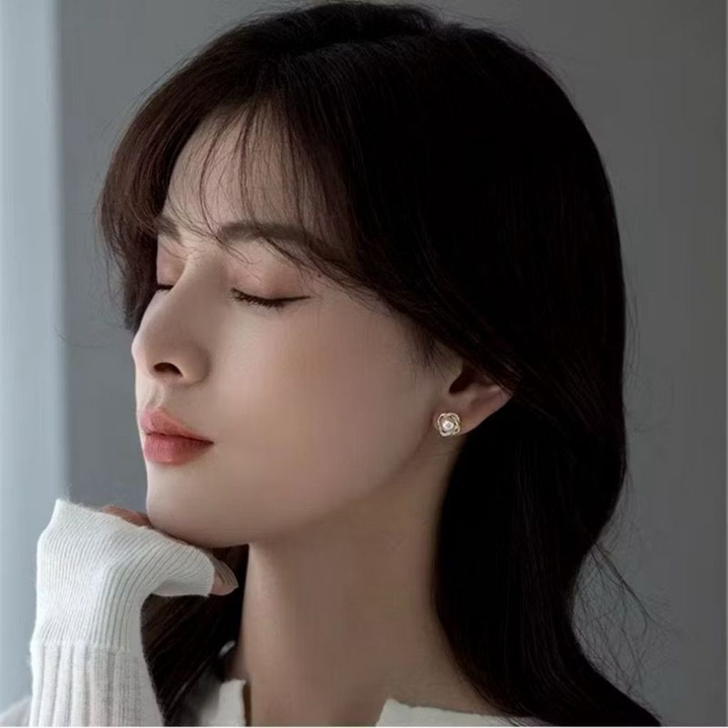 Anting Gulistan Lilit Mutiara Anting Stud Fashion Elegan