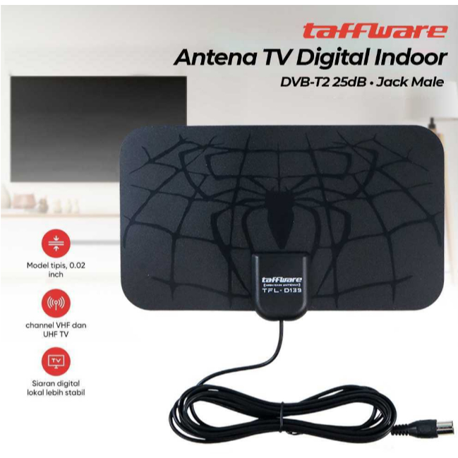ANTENA TV DIGITAL INDOOR 25DB - antena tv digital - antena tv digital indoor - antena tv termurah