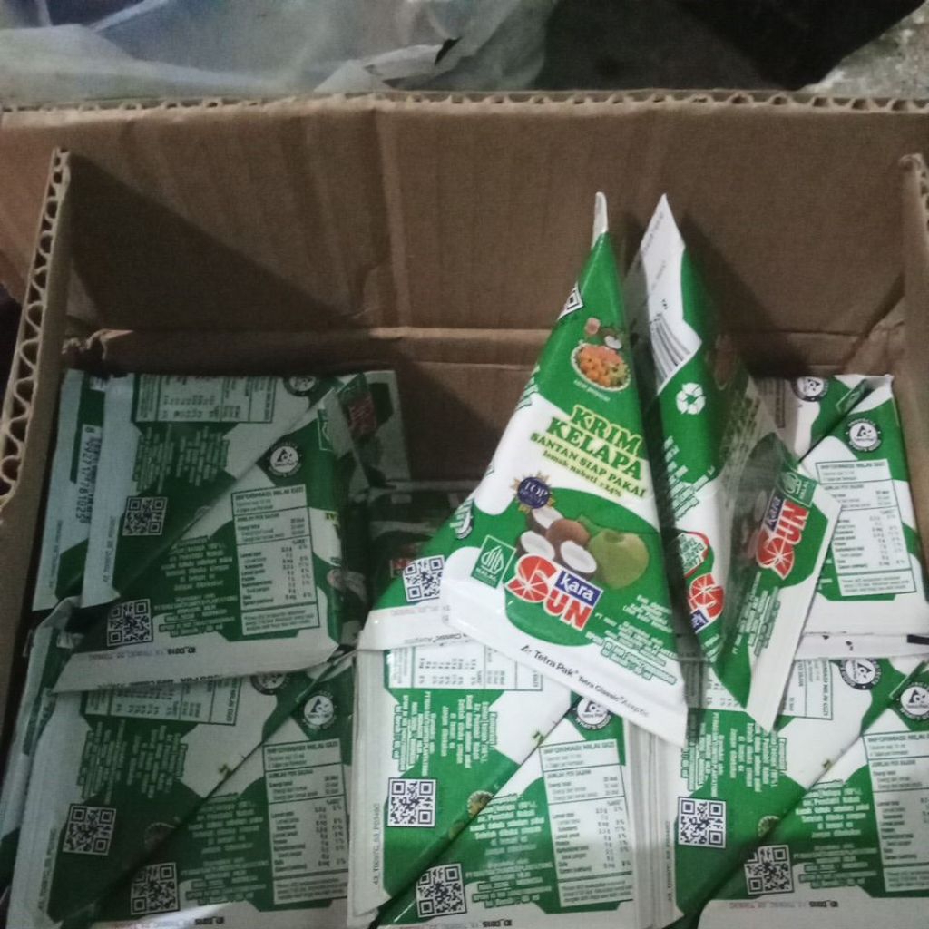 

Sun kara (Krim kelapa santan siap pakai)