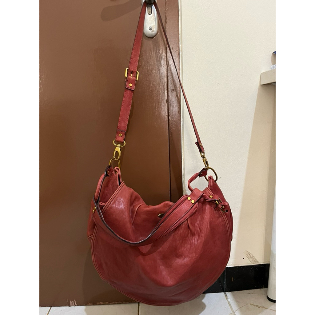 Tas Preloved Kulit Gajah Hobo Bag Bertalpan Kulit Asli Kulit Gajah Rabeanco
