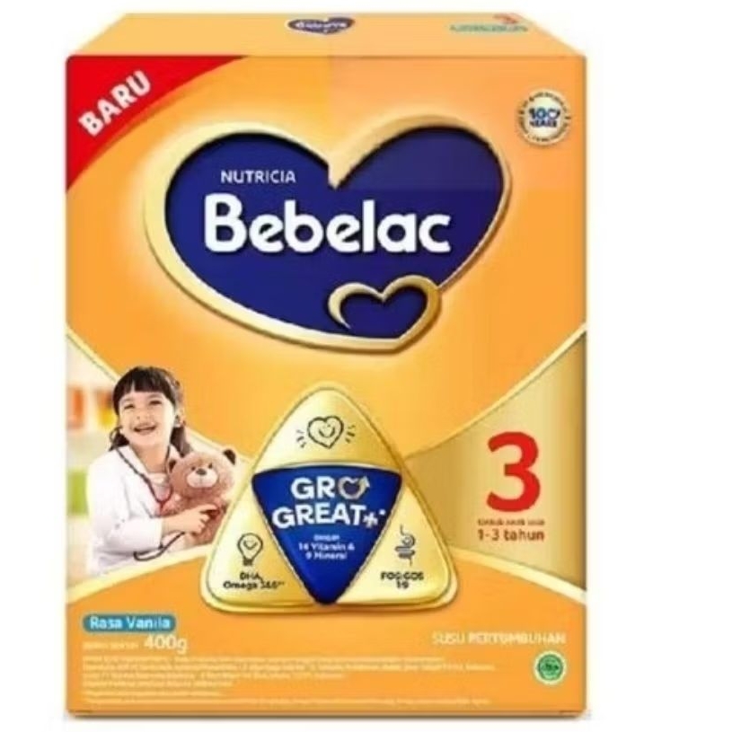 

Susu Bebelac Milk 3 & 4 Vanilla / Madu kotak 400gr & 1000kg