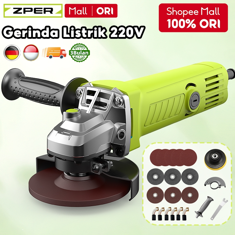 ZPER Mesin Gerinda Listrik Tangan 220V Original Dudukan Grenda Angle ZP010