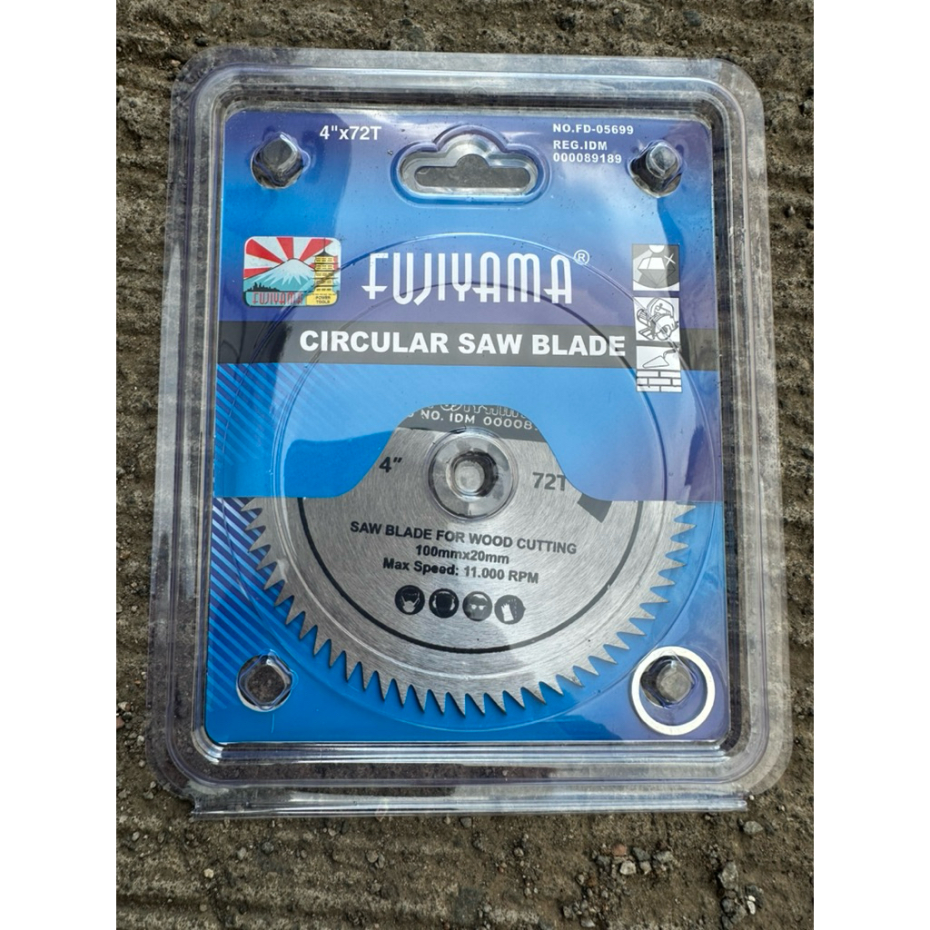 Mata Gerinda Potong Kayu 4 inch 72T