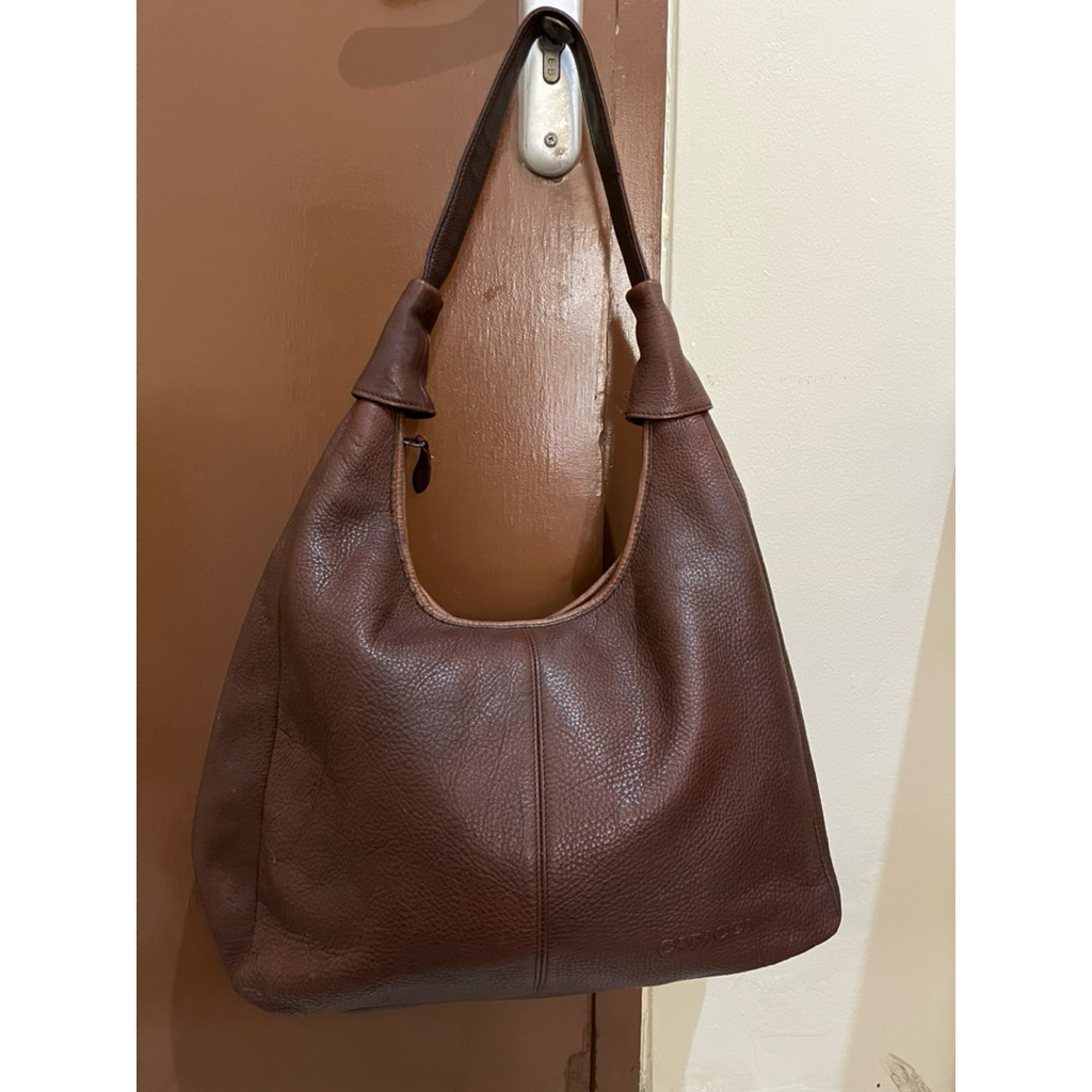 Tas Preloved Hobo Bag Shoulder Bag Kulit Asli Capacci