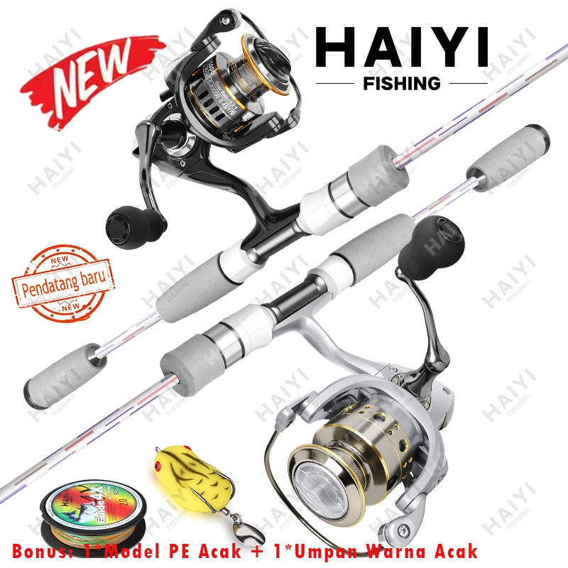 HAIYI FISHING Joran Pancing 1.5m / 1.68m / 1.8m Serat Karbon Ultralight Rod Casting Rod Spinning Rod